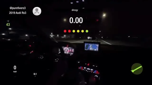 Stock 18 RS3 won’t keep traction.. Just starting the base and on our way to 🌽! ECU/TCU tuned by #ECAConcepts #audi #tuned #rs #audisport